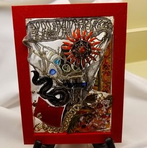 Mixed Media Unique 5 x 7 Handmade Art